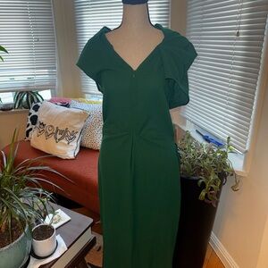 Zara One Long Green Dress